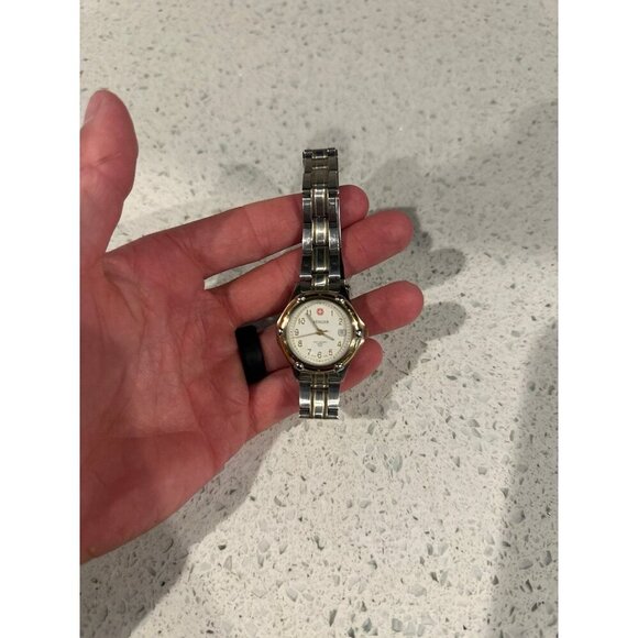 Ladies Wenger S.A.K. Design 093.0690 White Dial Calendar Swiss Watch - Picture 1 of 3